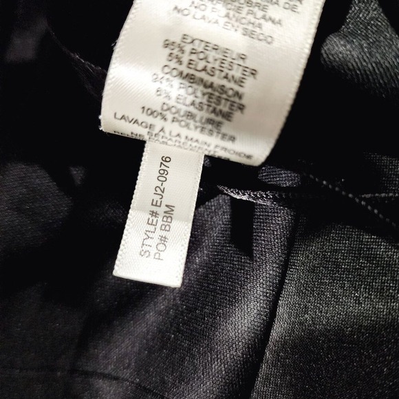 NEW Eliza J Jumpsuit 12 Black Sequin Halter Neck Sleeveless Wide‎ Leg Evening - Picture 9 of 14